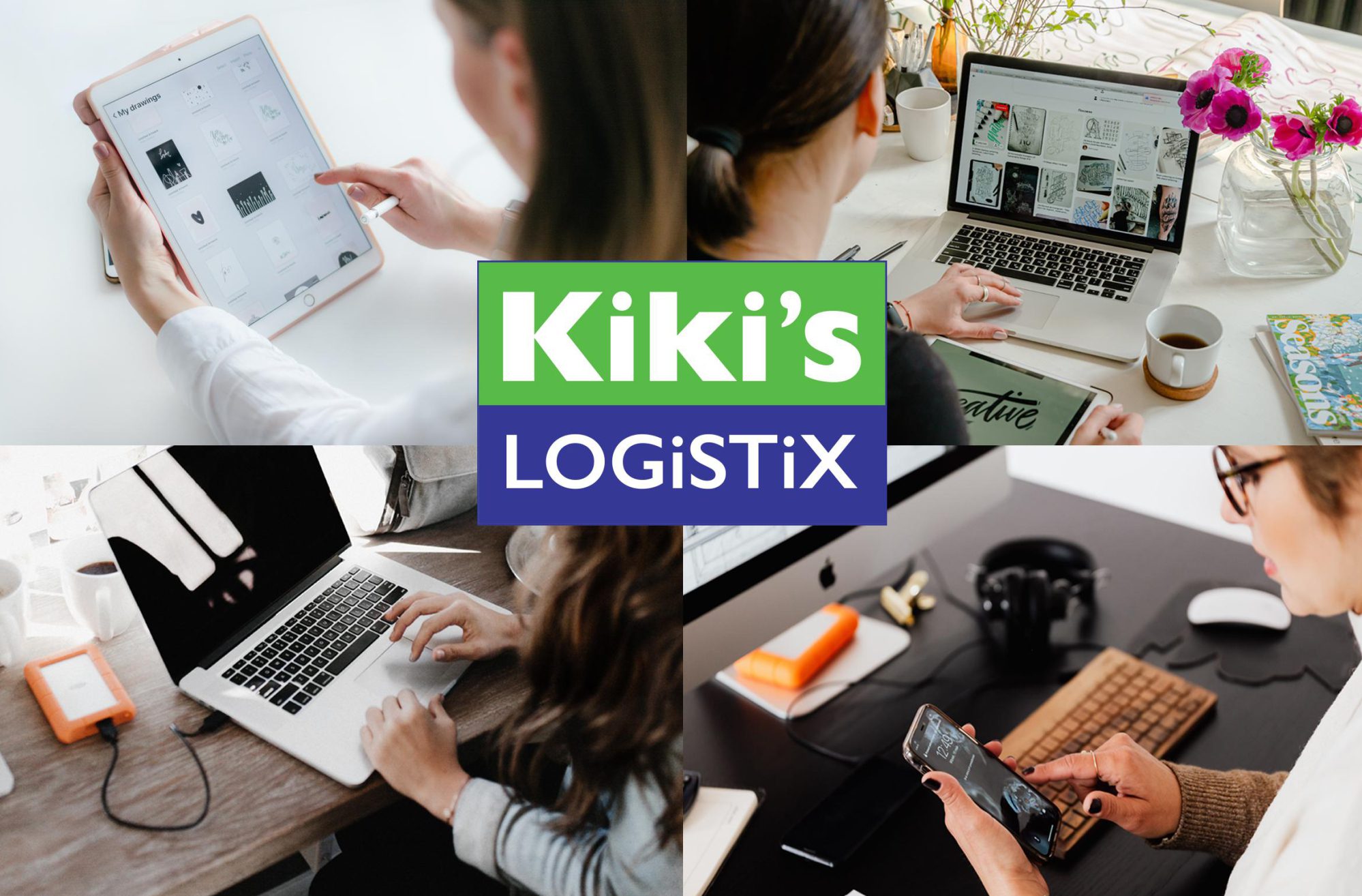 Women Using Tablet, Laptops And Mobile Phone